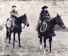 İki kadın kovboy